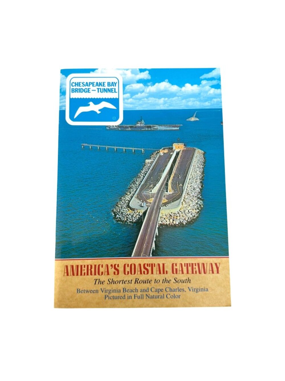 Chesapeake Bay Bridge Tunnel Brochure Americas Coastal Gateway VTG Collectible